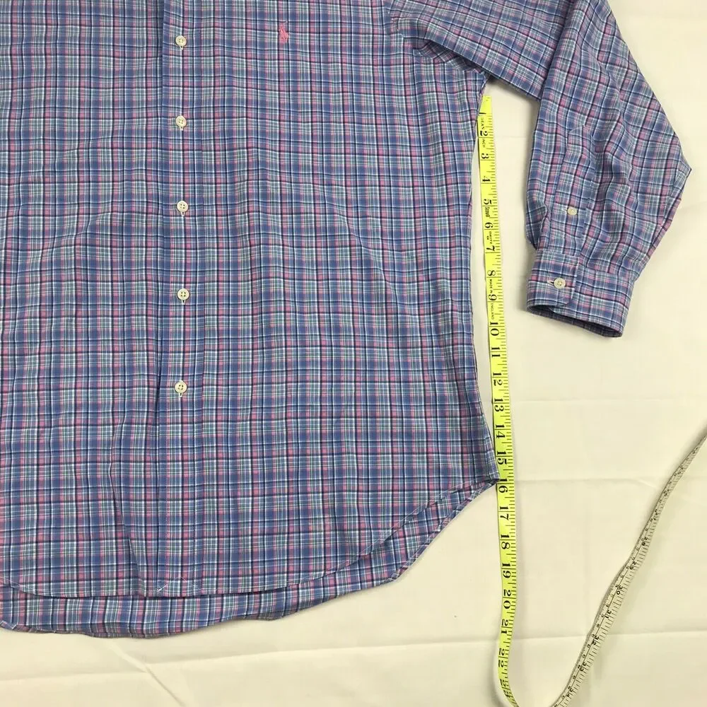 Vintage POLO RALPH LAUREN‎ Mens Long Sleeve Cotton Classic , Size Med